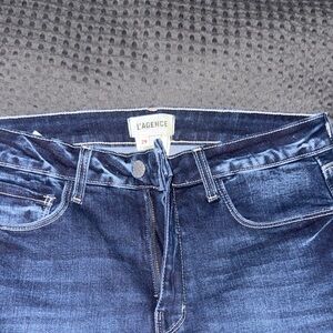 L'AGENCE Women's Dark Blue Boot Cut Jeans